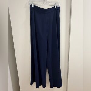 Navy Silk Pants